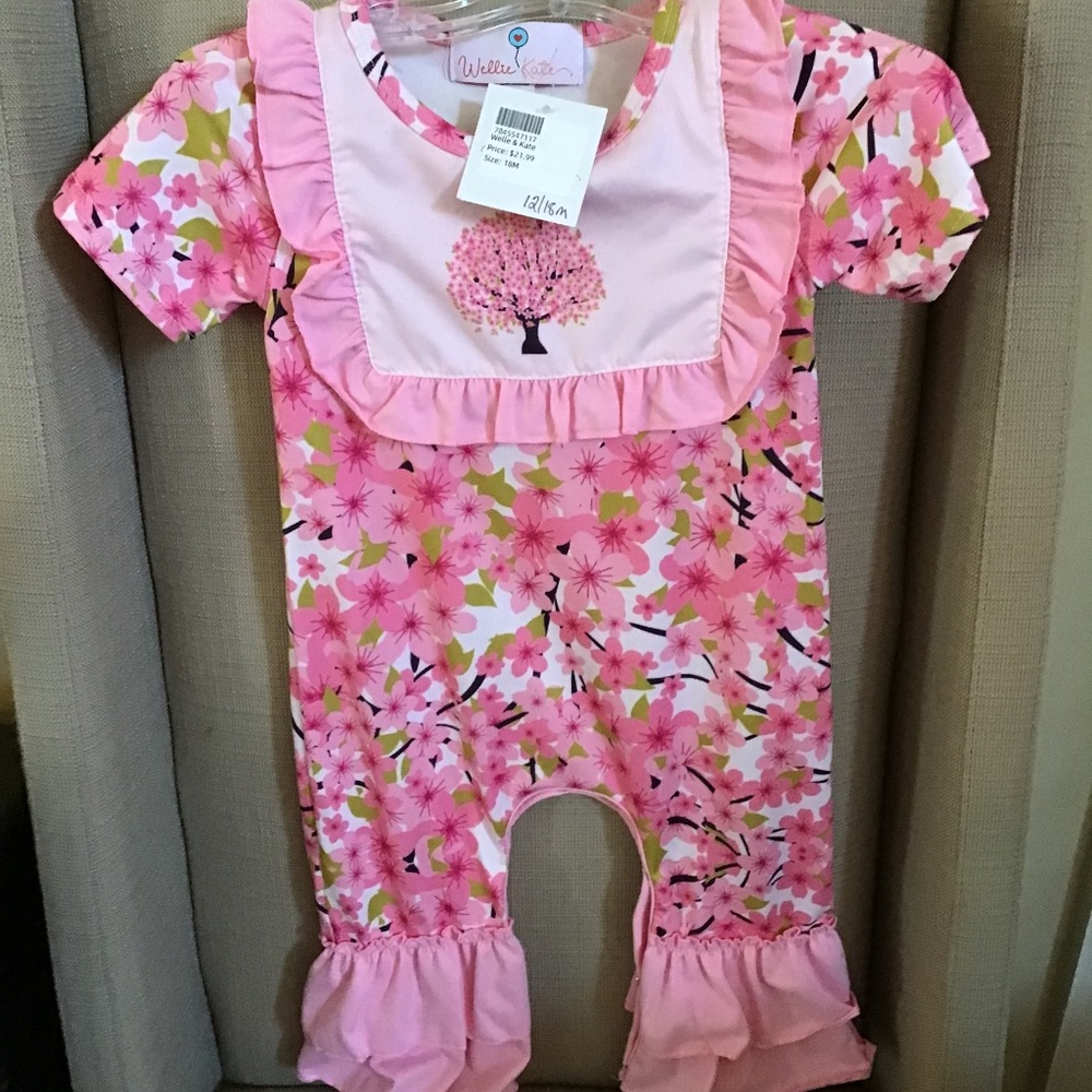 Wellie Kate Flower Romper
